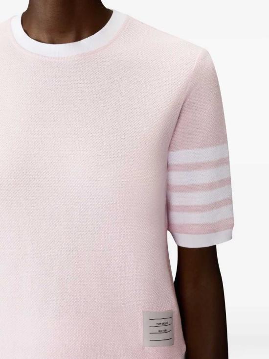 26SS 톰브라운 반팔 티셔츠 FJS222AJ0248 LT PINK 680 - THOM BROWNE