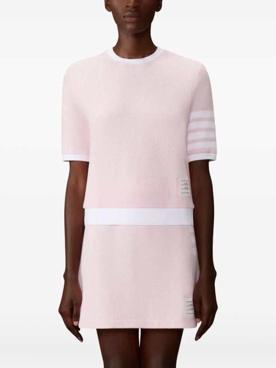 26SS 톰브라운 반팔 티셔츠 FJS222AJ0248 LT PINK 680 - THOM BROWNE