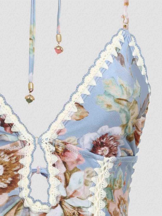  짐머만 원피스 수영복 5768WRS261CHAMBRAY Light Blue - ZIMMERMANN