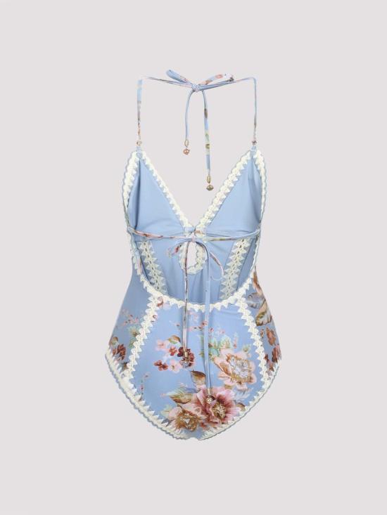  짐머만 원피스 수영복 5768WRS261CHAMBRAY Light Blue - ZIMMERMANN