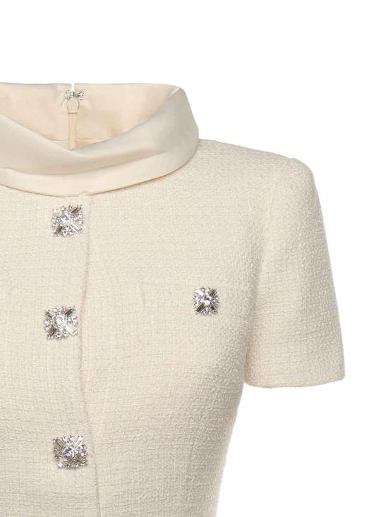 27SS 셀프 포트레이트 미디 스커트 RS26161MBC White - SELF PORTRAIT