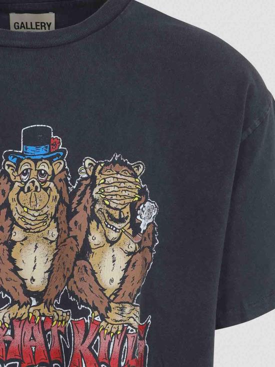 26SS 갤러리 디파트먼트 반팔 티셔츠 SNE10285VINTAGE Black - GALLERY DEPT