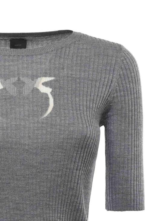 25FW 핑코 반팔 티셔츠 102017A18MII2 Grey - PINKO