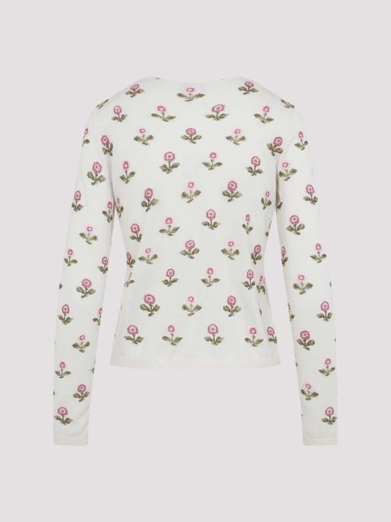 25FW 지암바티스타 발리 가디건 25FWSVCM0M2203CAS1102 White - GIAMBATTISTA VALLI