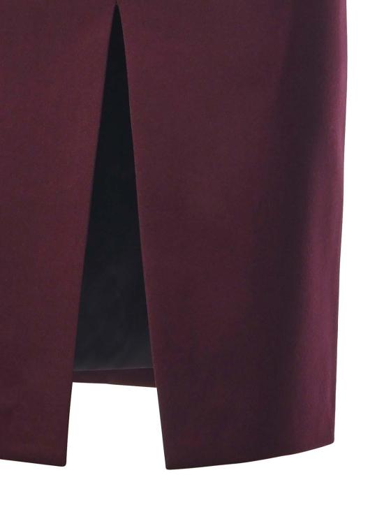 26FW 나인 미니츠 미디 스커트 26FWNGN0001 Dark Red - NINEMINUTES