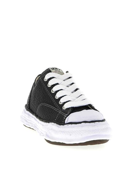  메종 미하라 야스히로 피터슨23 OG 솔 몬스터 레더 로우탑 스니커즈 A15FW723BLACK White - MAISON MIHARA YASUHIRO