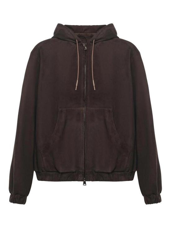 25FW 줄리아노 갈리아노 후드 티셔츠 OHIOCAMOSCIO Brown