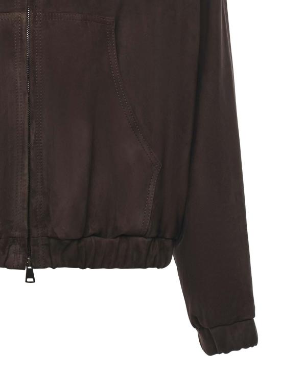 25FW 줄리아노 갈리아노 후드 티셔츠 OHIOCAMOSCIO Brown - GIULIANO GALIANO