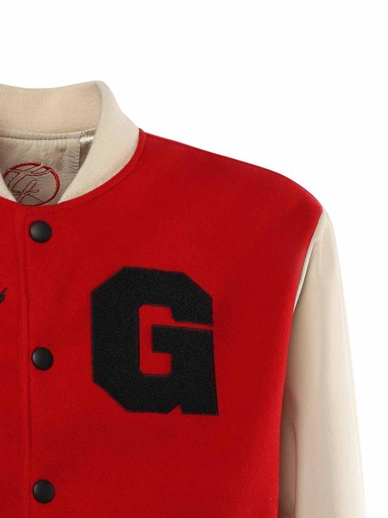26SS 줄리아노 갈리아노 봄버 자켓 VARSITYNAPPAROSSO Red - GIULIANO GALIANO