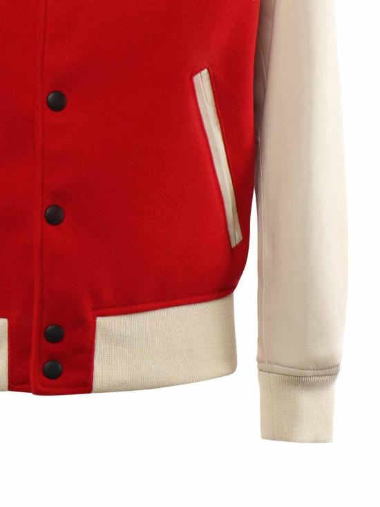 26SS 줄리아노 갈리아노 봄버 자켓 VARSITYNAPPAROSSO Red - GIULIANO GALIANO