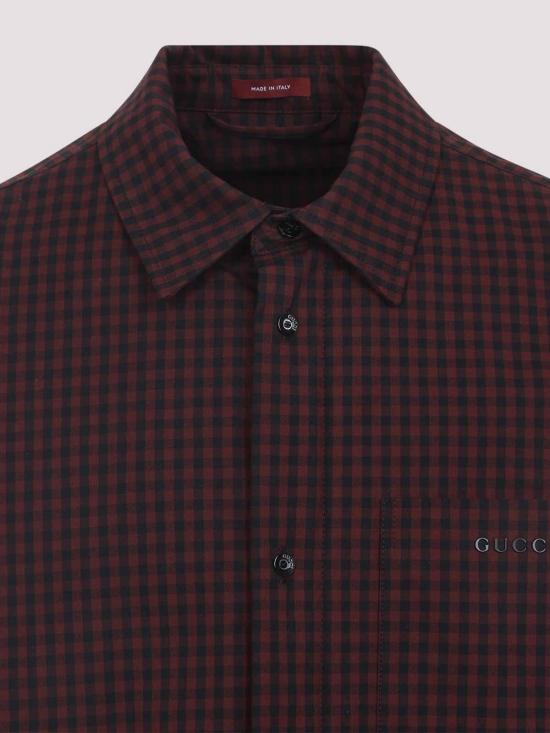 25FW 구찌 체크 깅엄 패딩 자켓 셔츠 836251Z7ATD5333 - GUCCI