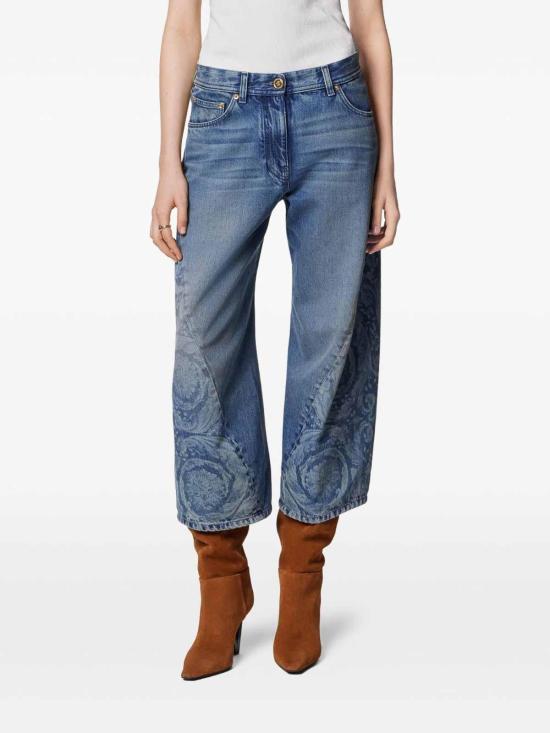 26FW 베르사체 스트레이트 팬츠 10208781A147761D870 Blue - VERSACE