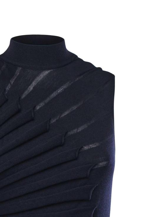 27SS 알라이아 미디 스커트 AA9R2862K162C537 Blue - ALAIA