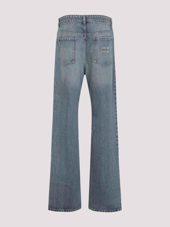 26SS 미우미우 데님 팬츠 GWP483SOOO181DF0008 Light Beige - MIU MIU