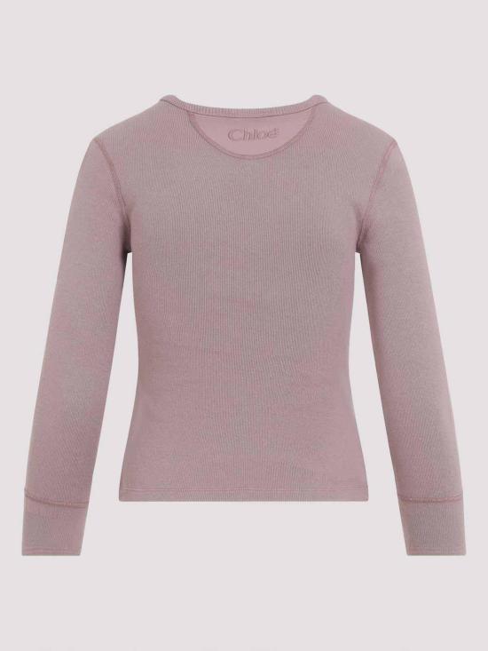 26SS 끌로에 긴팔 티셔츠 CH26SJH3018550C Purple - CHLOE