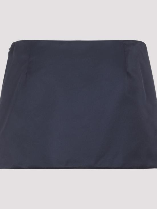 26SS 미우미우 테크니컬 가자르 및 플리스 스커트 MG2583SOOO181AF0008 Light Beige - MIU MIU