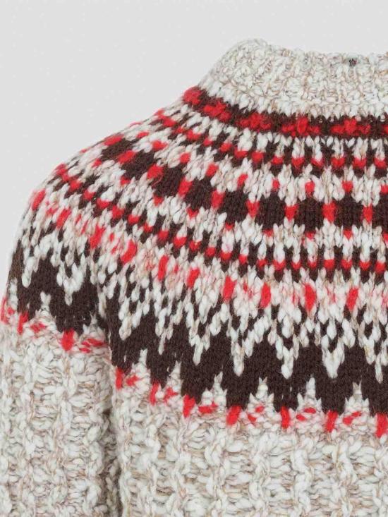  몽클레어 스웨터 K20979C00003M7948F02 Light Beige - MONCLER