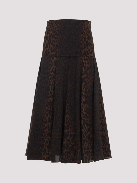 25FW 발렌시아가 미디 스커트 850671TSL712135 Brown - BALENCIAGA