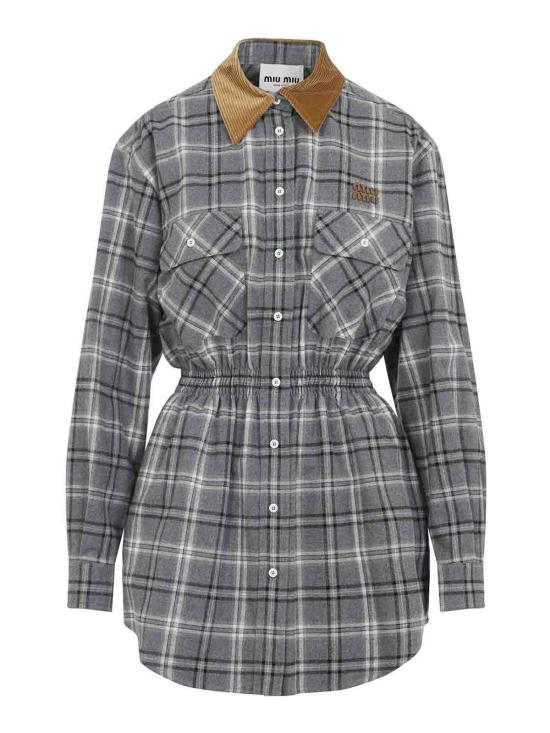 26SS 미우미우 미디 스커트 MF6159SOOO1807F0480 Dark Grey