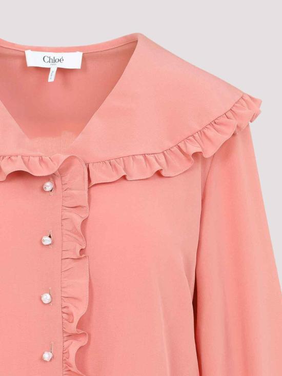 25FW 끌로에 블라우스 CH25WHT780056W2 Light Red - CHLOE