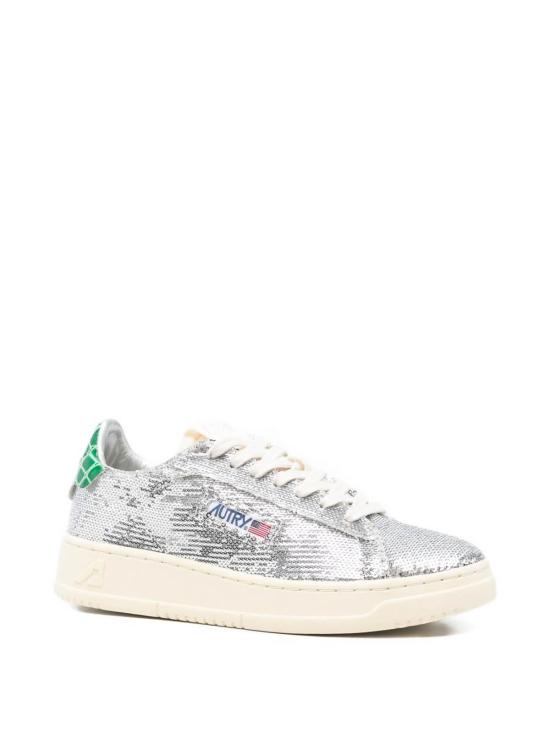 25FW 오트리 달라스 로우 고트스킨 스니커즈 ADLWTI01 Silver - AUTRY