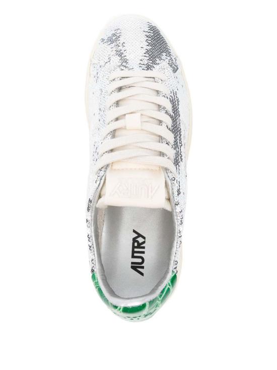 25FW 오트리 달라스 로우 고트스킨 스니커즈 ADLWTI01 Silver - AUTRY