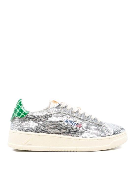 25FW 오트리 달라스 로우 고트스킨 스니커즈 ADLWTI01 Silver