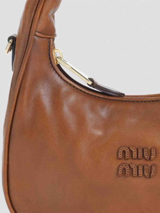 26SS 미우미우 토트백 5BC125VOMF2IERF0046 Brown - MIU MIU