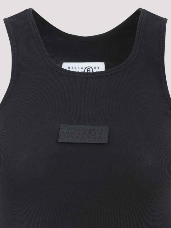 27SS MM6 메종마르지엘라 민소매 티셔츠 S52NL0075M20054900 Black - MM6 MAISON MARGIELA