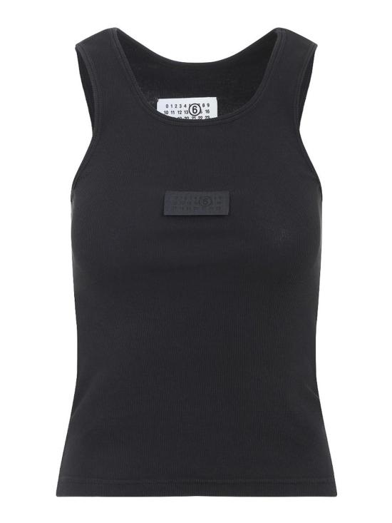 27SS MM6 메종마르지엘라 민소매 티셔츠 S52NL0075M20054900 Black