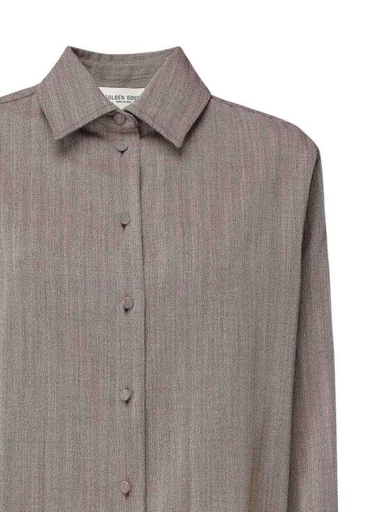 25FW 골든구스 셔츠 GWP02470P00209040190 Brown - GOLDEN GOOSE