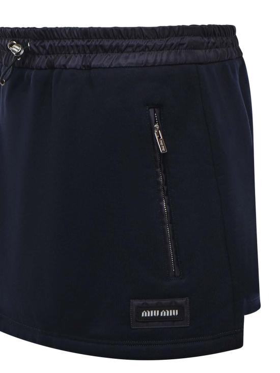 26SS 미우미우 숏 원피스 MJD22618TPF0008 Blue - MIU MIU