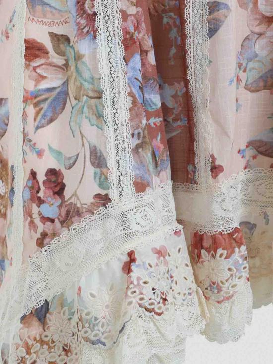 26SS 짐머만 블라우스 5764TRS261SPLICED White - ZIMMERMANN