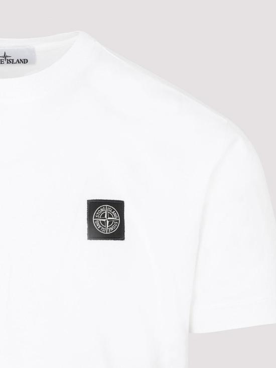  스톤 아일랜드 반팔 티셔츠 L1S152100027S0013V0001 White - STONE ISLAND