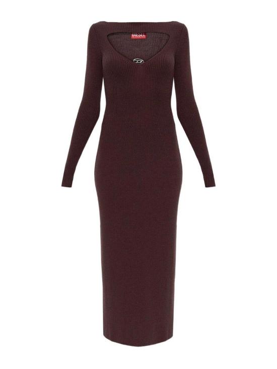  디젤 미디 스커트 A189050PLBF61J Brown