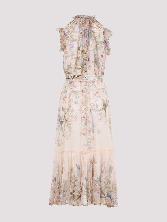 26SS 짐머만 미디 스커트 7280DC261CREAM White - ZIMMERMANN