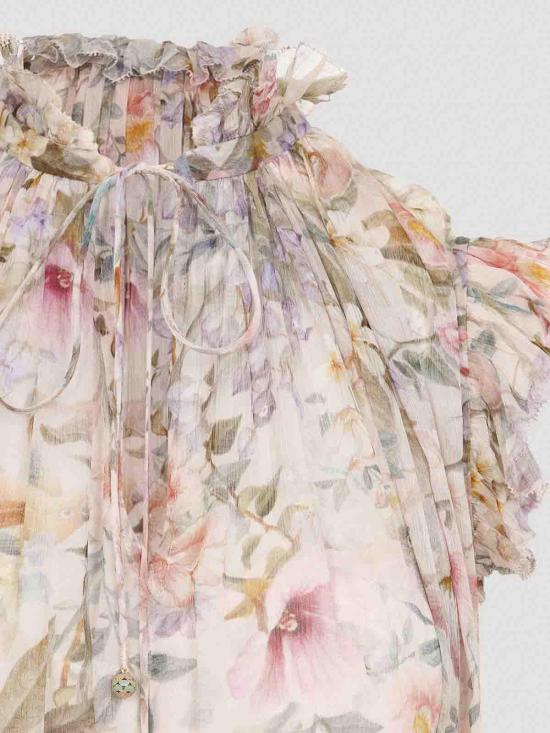 26SS 짐머만 미디 스커트 7280DC261CREAM White - ZIMMERMANN