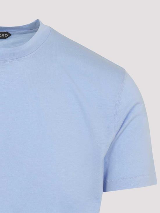 26SS 톰포드 반팔 티셔츠 JCS004JMT012UCP Blue - TOMFORD