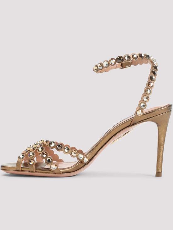 26SS 아쿠아주라 샌들 TQLMIDS0CYNBRA Brown - AQUAZZURA