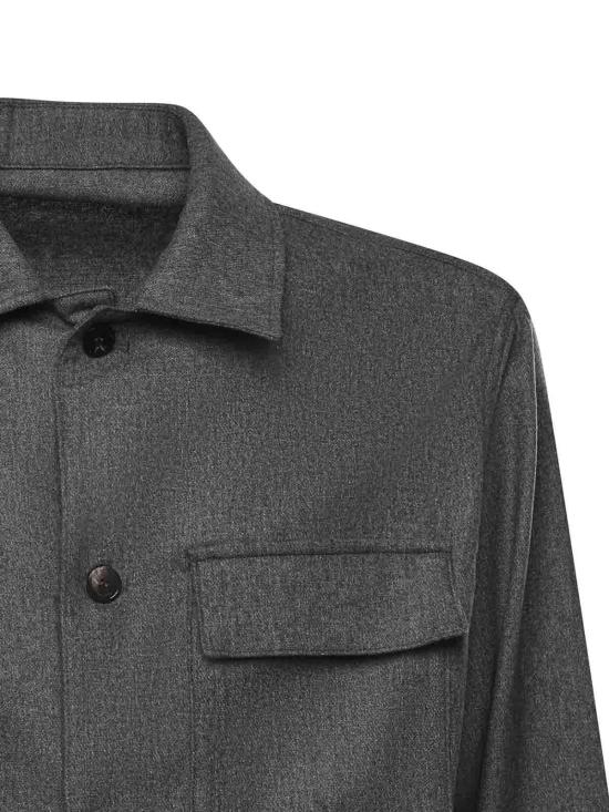 25FW 마이클 콜 긴팔 셔츠 MCJSP3597F25003 Grey - MICHAEL COAL