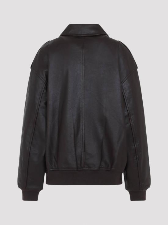 27SS 더프랭키샵 가죽 자켓 JAFS18397200 Brown - THE FRANKIE SHOP