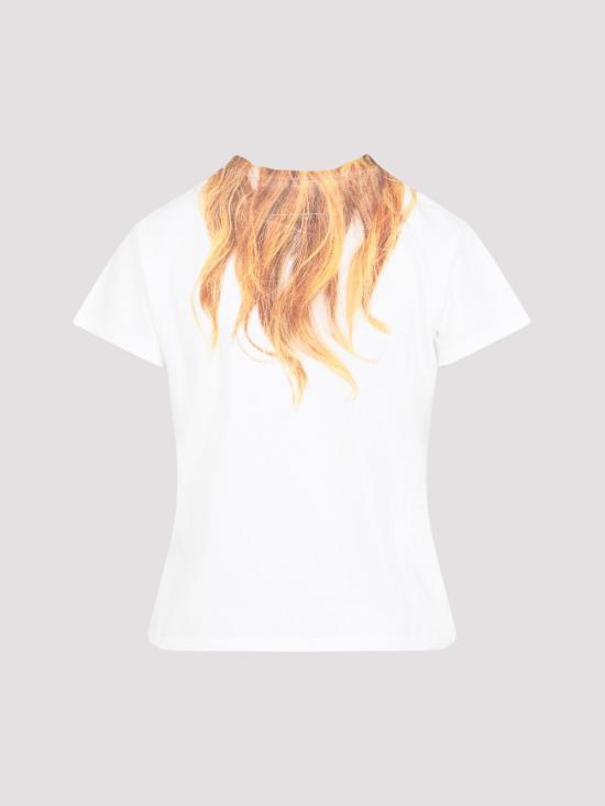 26SS MM6 메종마르지엘라 반팔 티셔츠 S52GC0361M20048101 Cream - MM6 MAISON MARGIELA