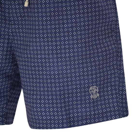 26SS 브루넬로 쿠치넬리 플라워 프린트 나일론 수영복 MR847043 BLUE - BRUNELLO CUCINELLI