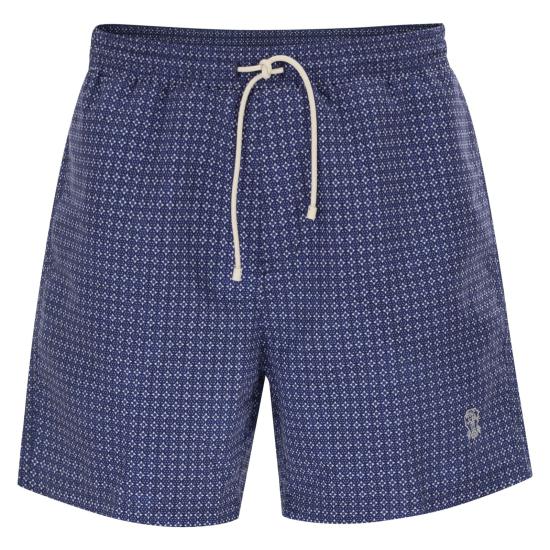 26SS 브루넬로 쿠치넬리 플라워 프린트 나일론 수영복 MR847043 BLUE