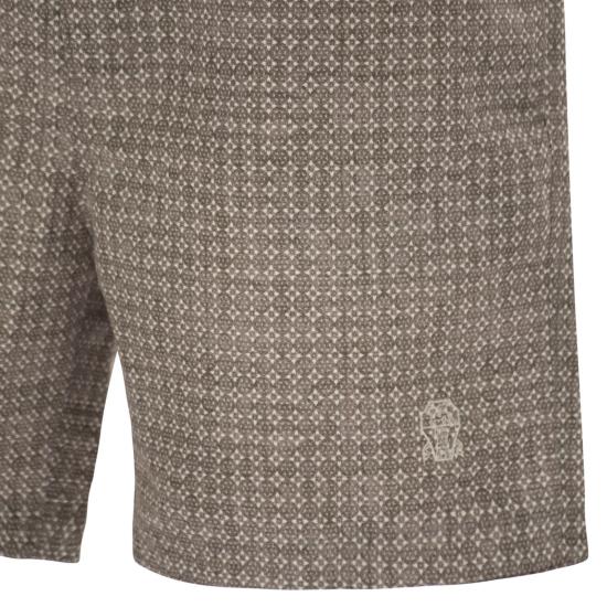 26SS 브루넬로 쿠치넬리 플라워 프린트 나일론 수영복 MR847043 LIGHT BROWN - BRUNELLO CUCINELLI