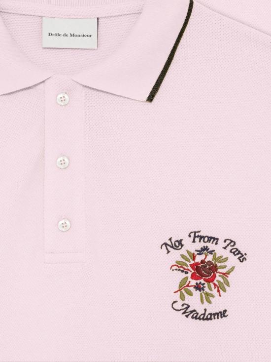 26SS 드롤드무슈 폴로 티셔츠 JPL161CO264 LPI Pink - DROLE DE MONSIEUR