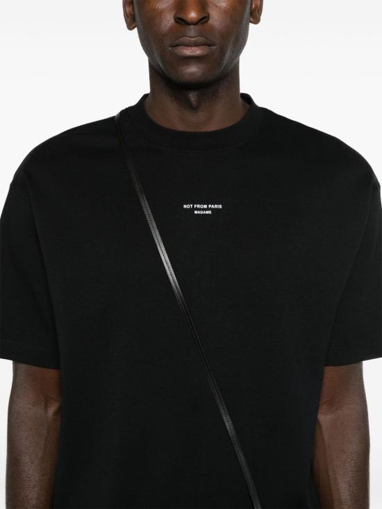 26SS 드롤드무슈 반팔 티셔츠 PERMTS202CO002 BL Black - DROLE DE MONSIEUR