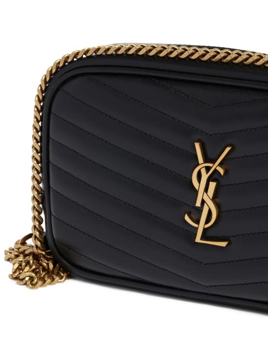 26SS 생로랑 퀼티드 레더 루 미니백 748849DV707 1000 Black - SAINT LAURENT