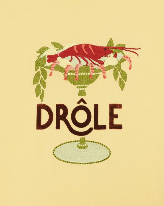 26SS 드롤드무슈 반팔 티셔츠 JTS289CO248 LYL Giallo - DROLE DE MONSIEUR