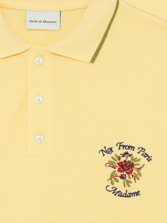 26SS 드롤드무슈 폴로 티셔츠 JPL161CO264 LYL Yellow - DROLE DE MONSIEUR